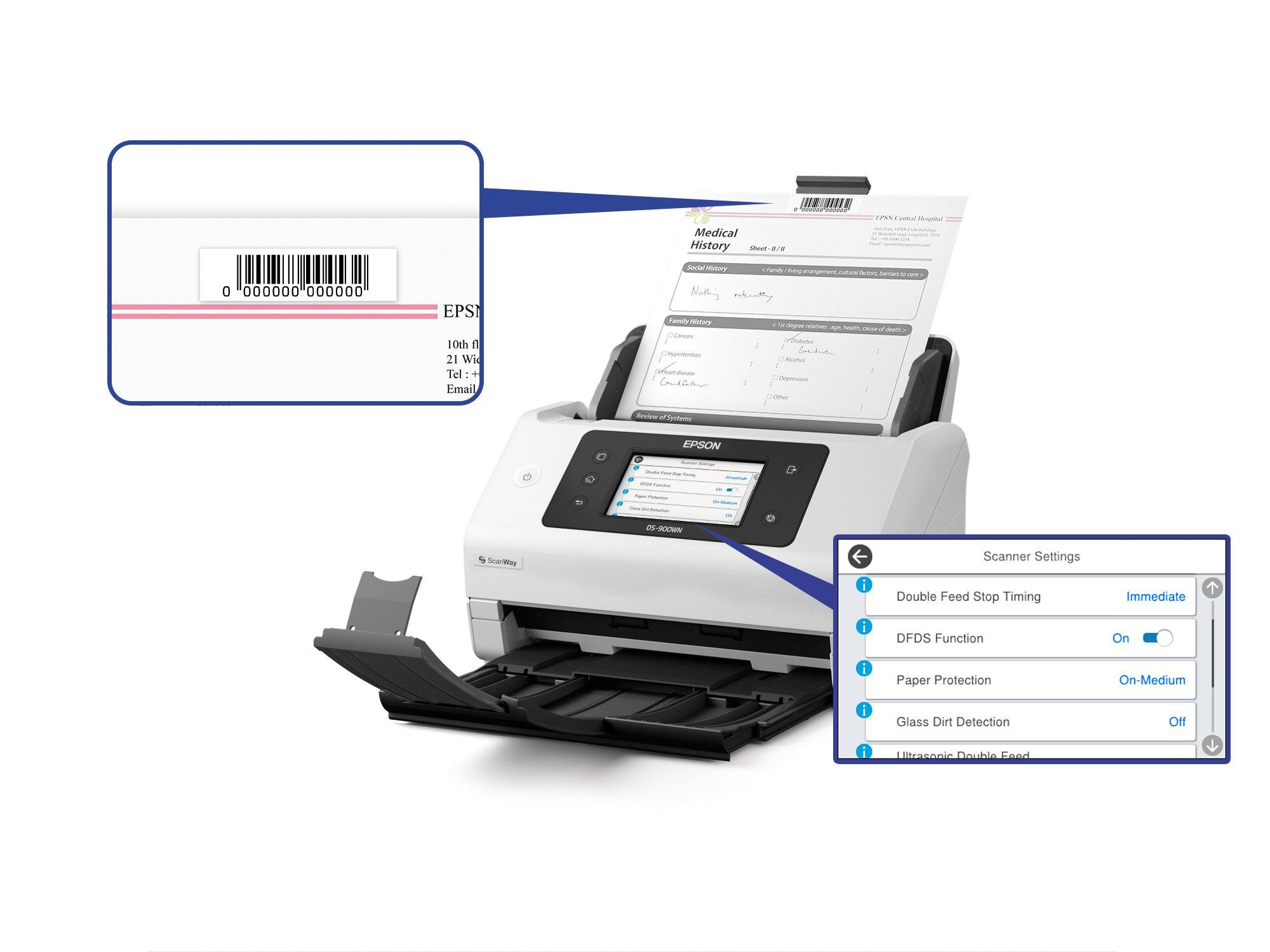  - Scanner de Documentos Epson WorkForce DS-900WN