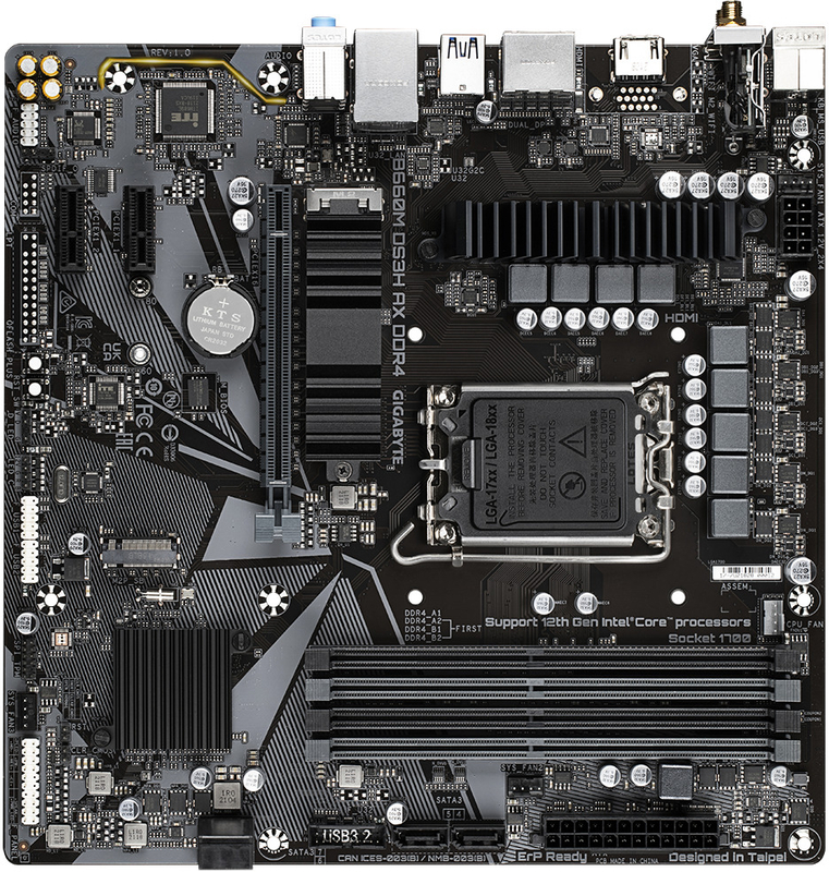 Gigabyte - Motherboard Gigabyte B660M DSH3 AX DDR4