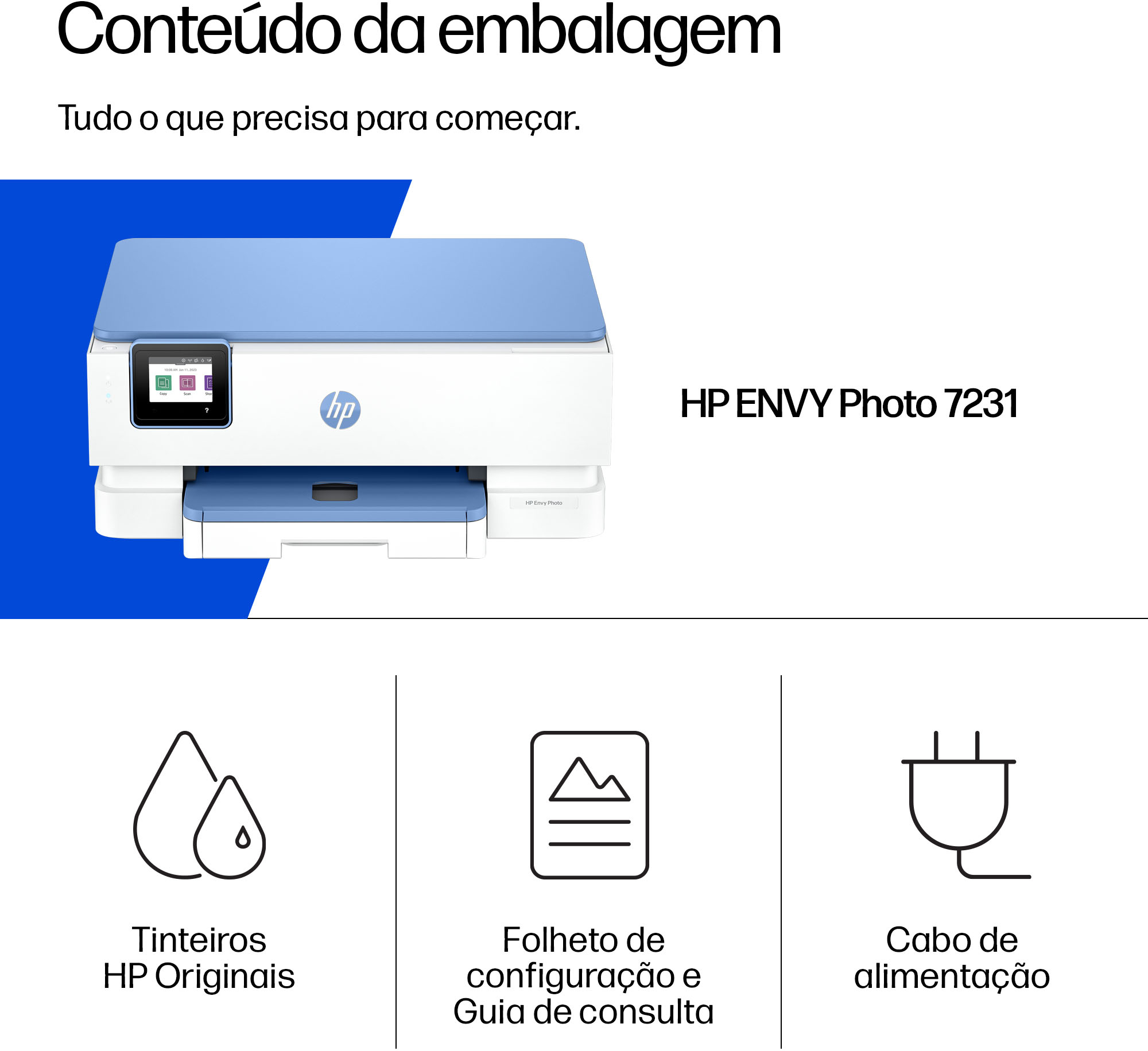  - Impressora Multifunções a Jato de Tinta HP Envy Photo 7231 All-in-One