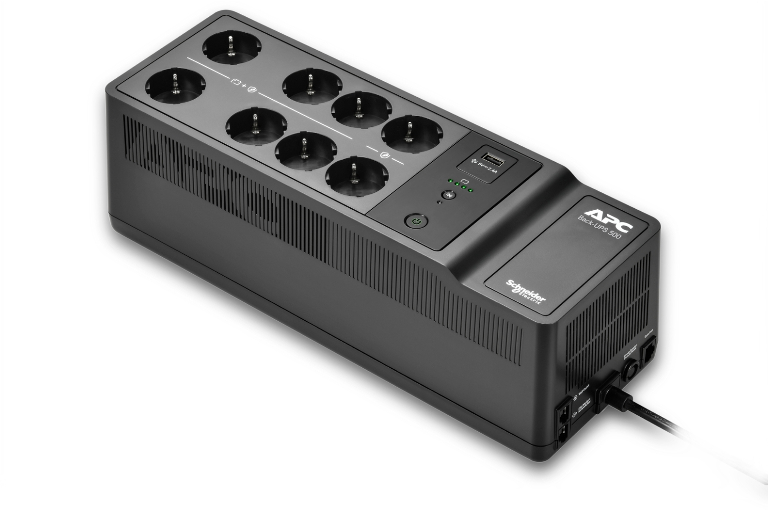APC - UPS APC Back-UPS 500VA 8 Schuko Outlets - BE500G2-GR