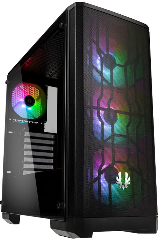 Caixa ATX BitFenix Nova Mesh A-RGB Preta Vidro Temperado