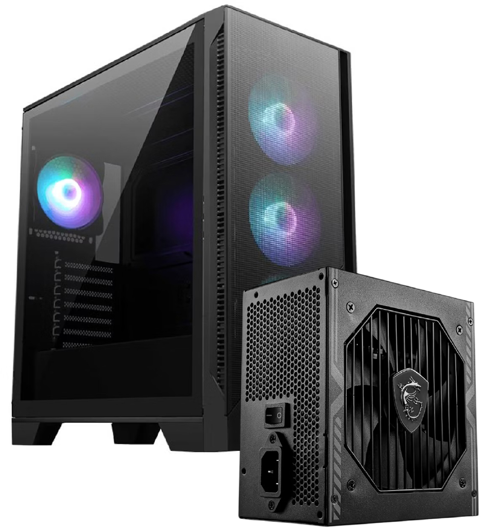  - Bundle Caixa MAG FORGE 320R AIRFLOW / MAG A750BN PCIE5