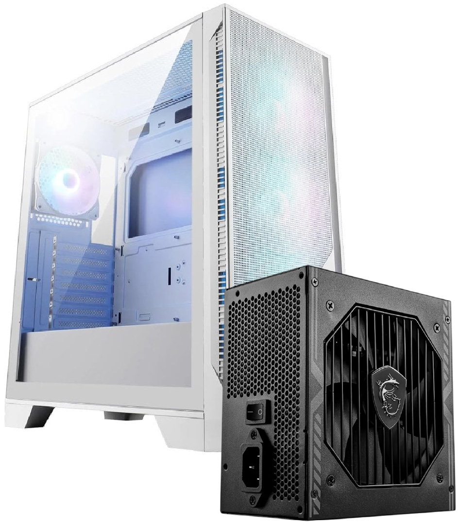 Bundle Caixa MAG FORGE 320R AIRFLOW / MAG A750BN PCIE5 Branco