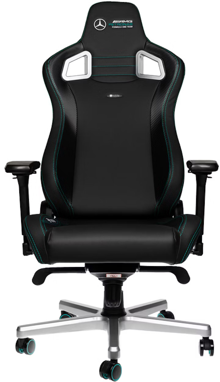  - Bundle noblechairs EPIC - Mercedes-Benz Edition + Set de Almofadas noblechairs (Mercedes Benz Edition) + Kit Limpeza