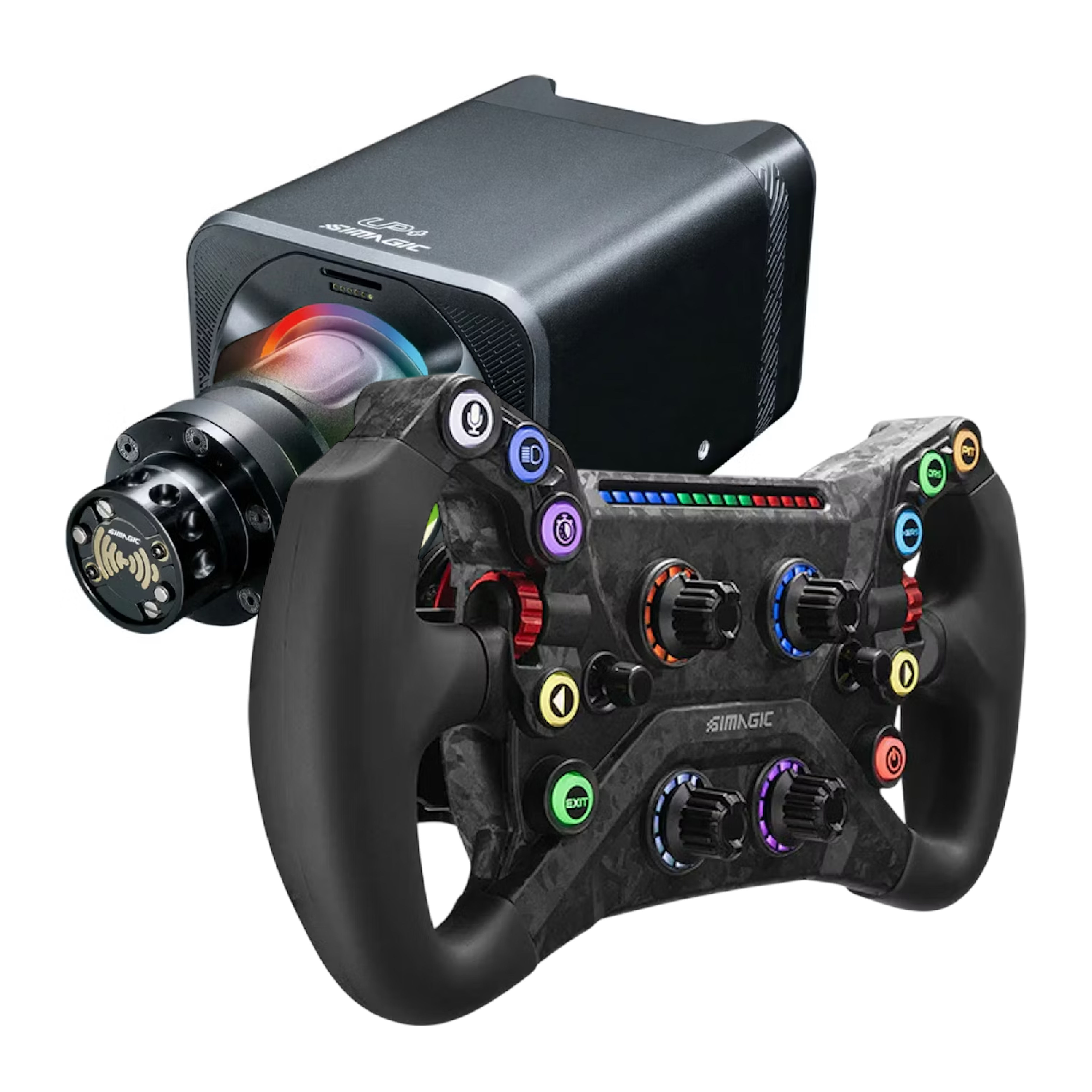  - Bundle Simagic Base ALPHA EVO (12Nm) + Volante GT Neo c/ Quick Release QR50