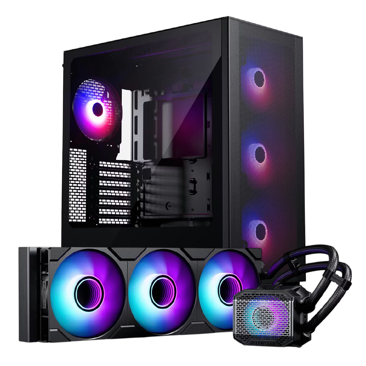 Picture of Picture of Bundle Phanteks Caixa ATX XT Pro Preta DRGB + AIO Glacier One 360mm