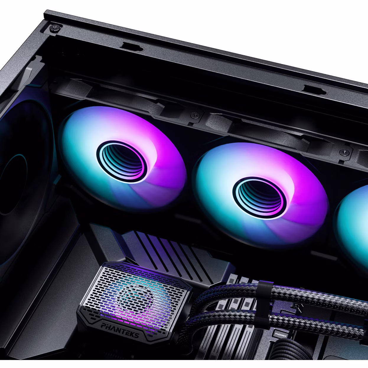  - Bundle Phanteks Caixa ATX Eclipse G400A Preta DRGB + AIO Glacier One 360mm