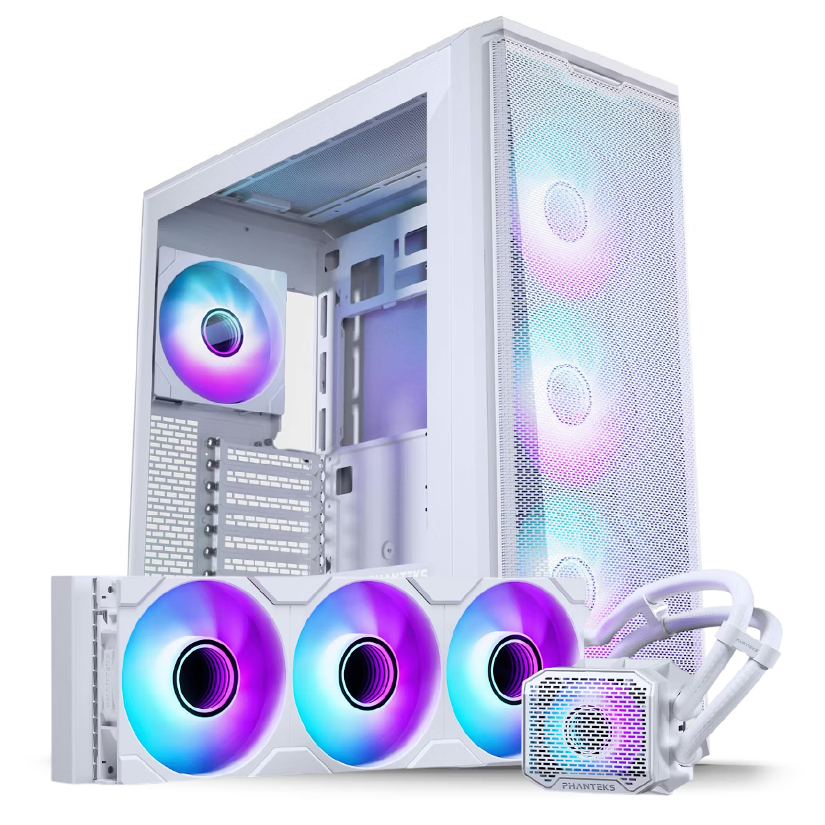Picture of Picture of Bundle Phanteks Caixa ATX Eclipse G400A Branca DRGB + AIO Glacier One 360mm