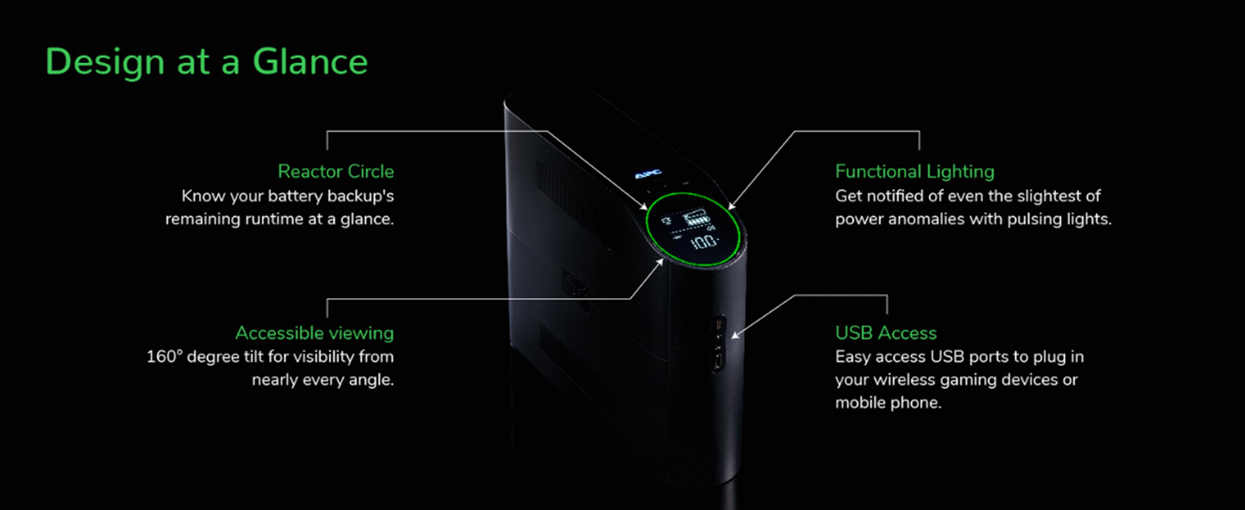 APC - UPS APC Back-UPS Pro Gaming RGB 2200VA/1320W IEC/Shucko