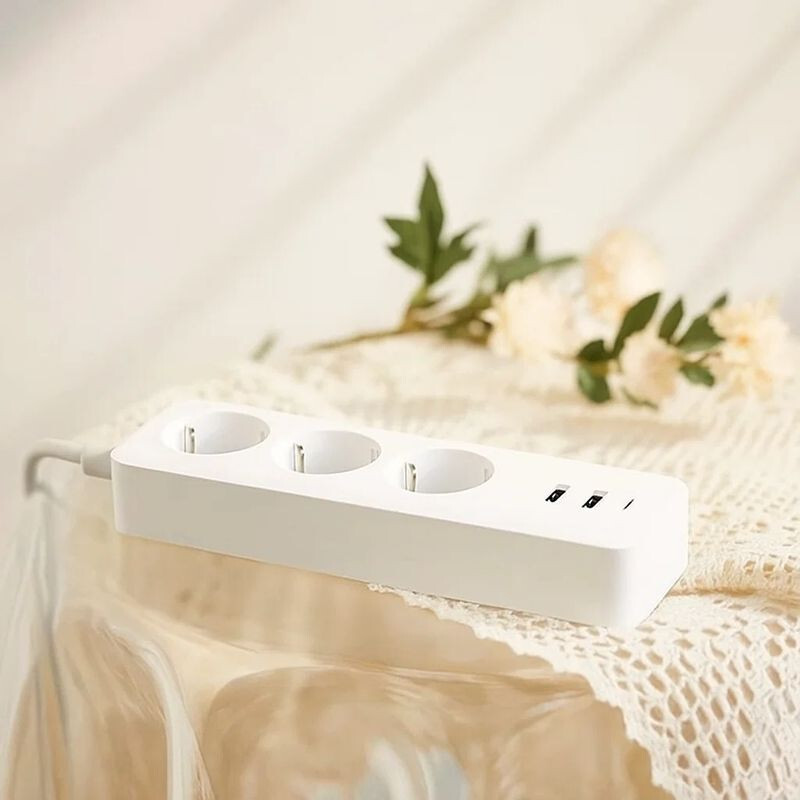 Xiaomi - Régua de Alimentação Xiaomi 20W Power Strip (2C1A) EU