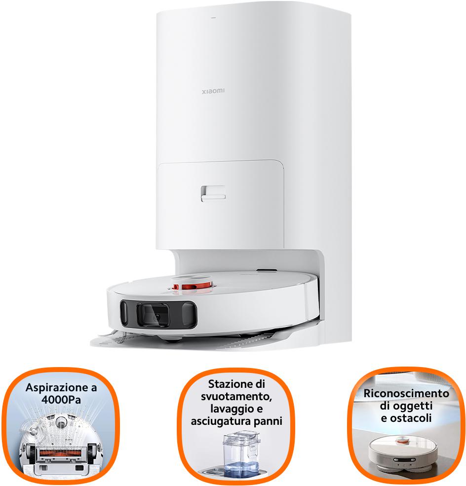 Xiaomi - Aspirador Robô Xiaomi Robot Vacuum X10+ com Base Autolimpeza