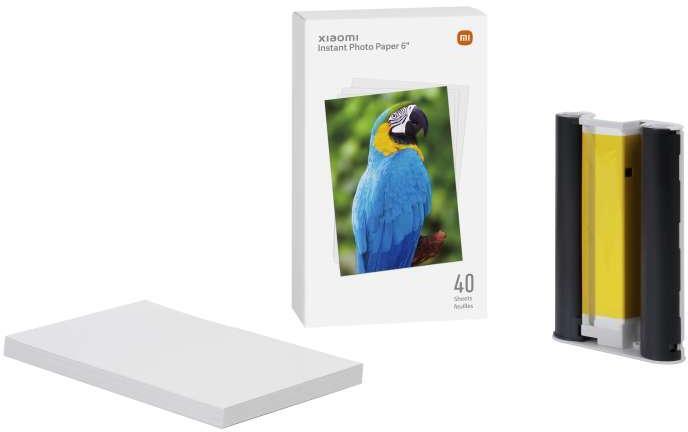 Xiaomi - Papel Fotográfico Xiaomi Instant Photo Paper 6 40 Folhas para Xiaomi 1S Set