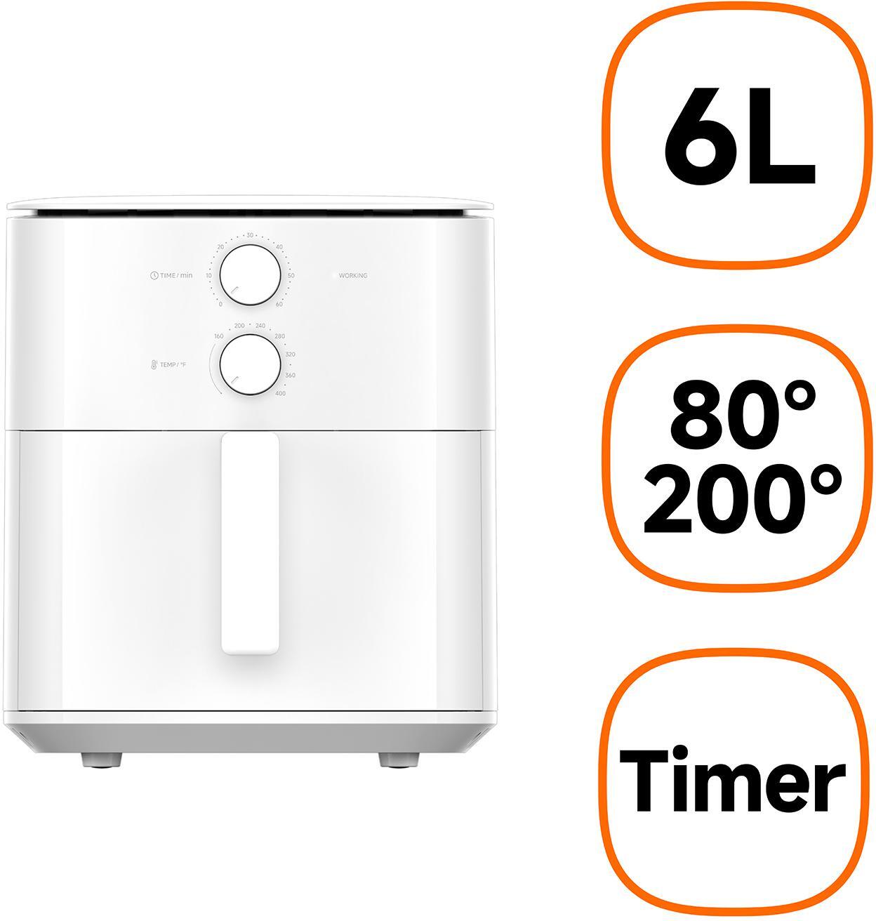 Xiaomi - Fritadeira de Ar Xiaomi Air Fryer Essential 6L Branco