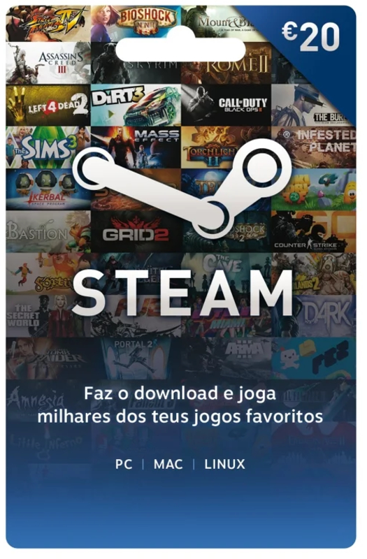 Gift Card Steam 20Eur