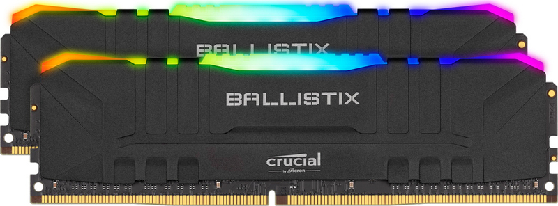 Crucial Kit 64GB (2 x 32GB) DDR4 3600MHz Ballistix Black RGB CL16