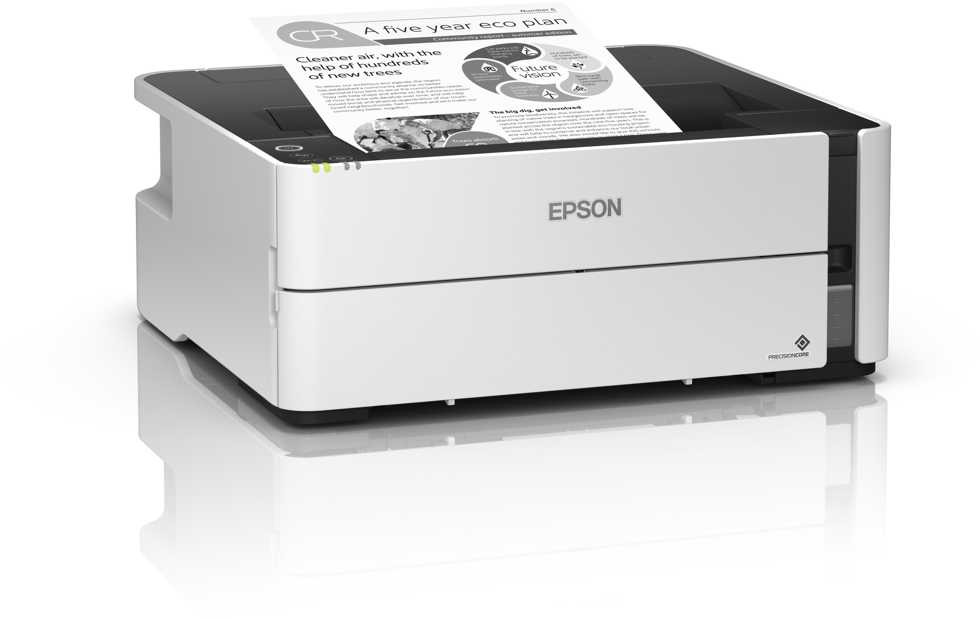Epson - Impressora Epson EcoTank ET-M1180 Wi-Fi Monocromática