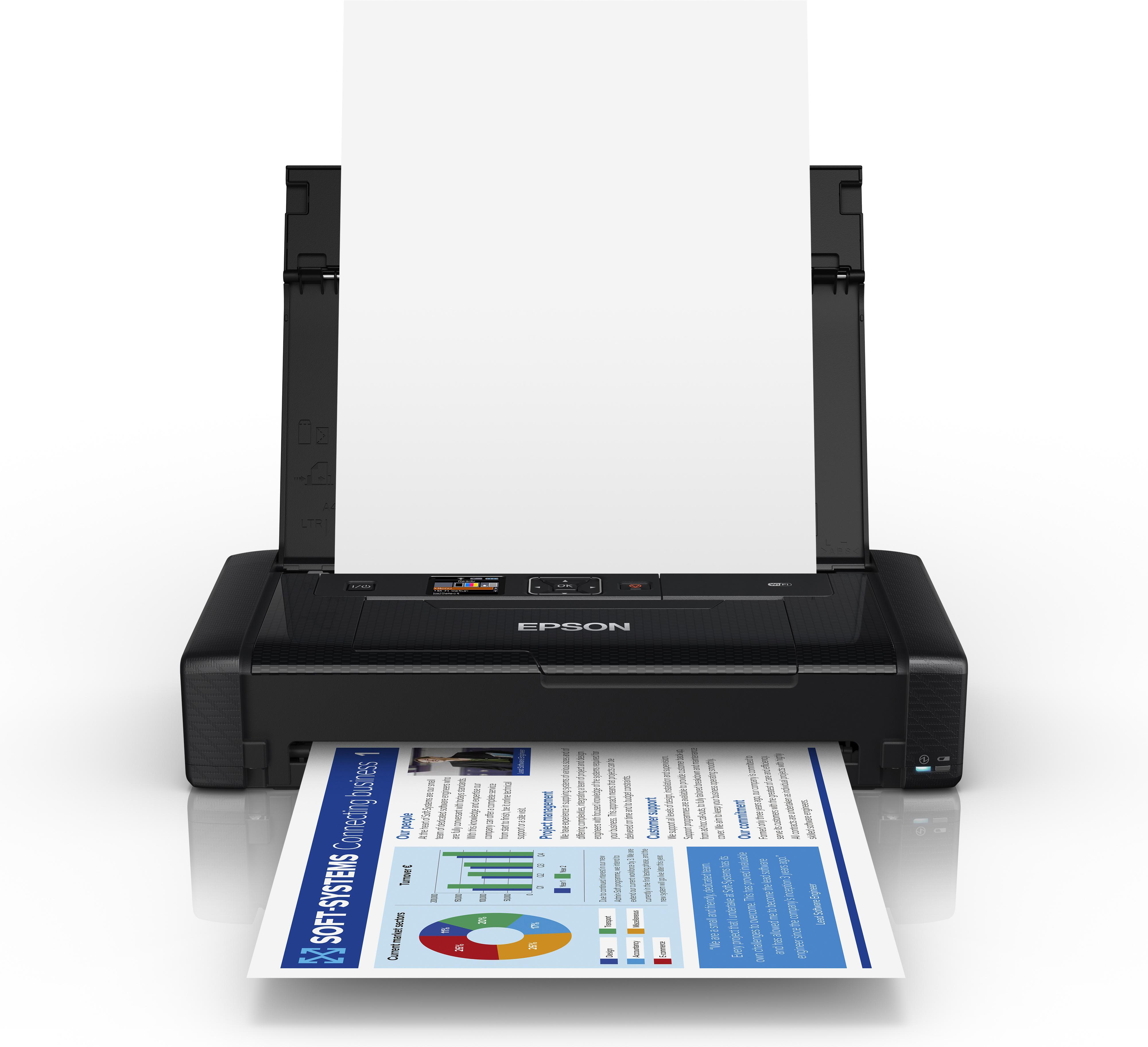 Epson - Impressora Epson WorkForce WF-110W Portátil Wi-Fi