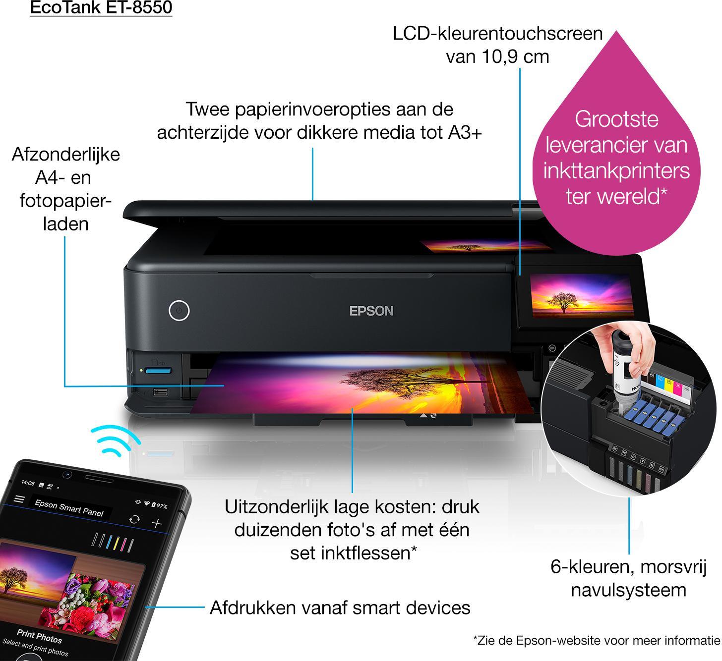 Epson - Multifunções Epson EcoTank ET-8550 Wi-Fi