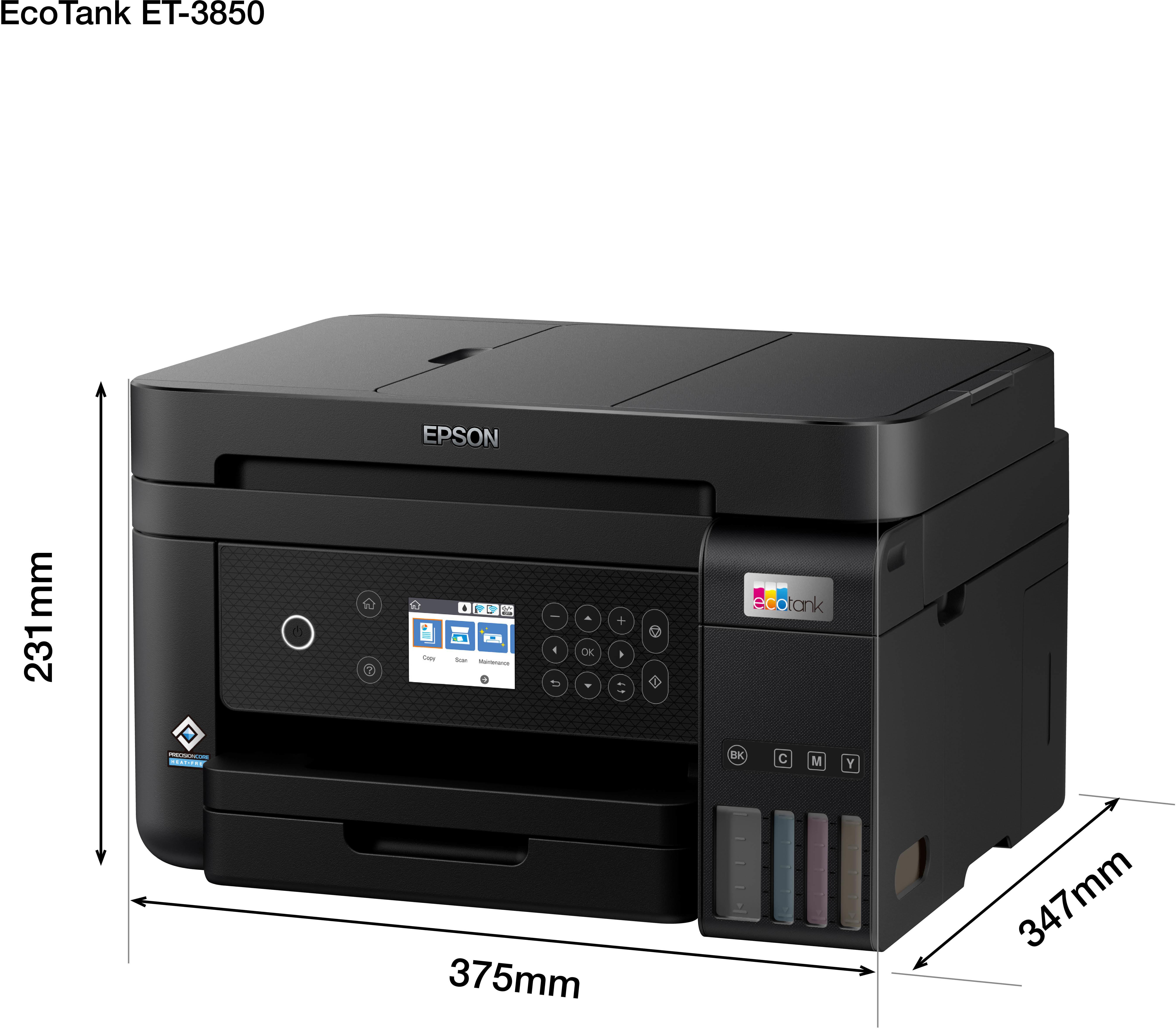 Epson - Multifunções Epson EcoTank ET-3850 Wi-Fi