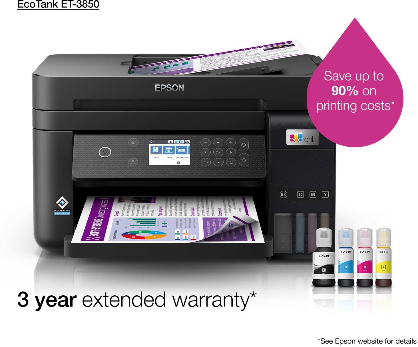 Epson - Multifunções Epson EcoTank ET-3850 Wi-Fi