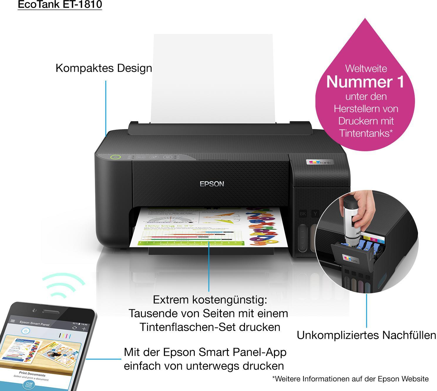 Epson - Impressora Epson EcoTank ET-1810 Wi-Fi