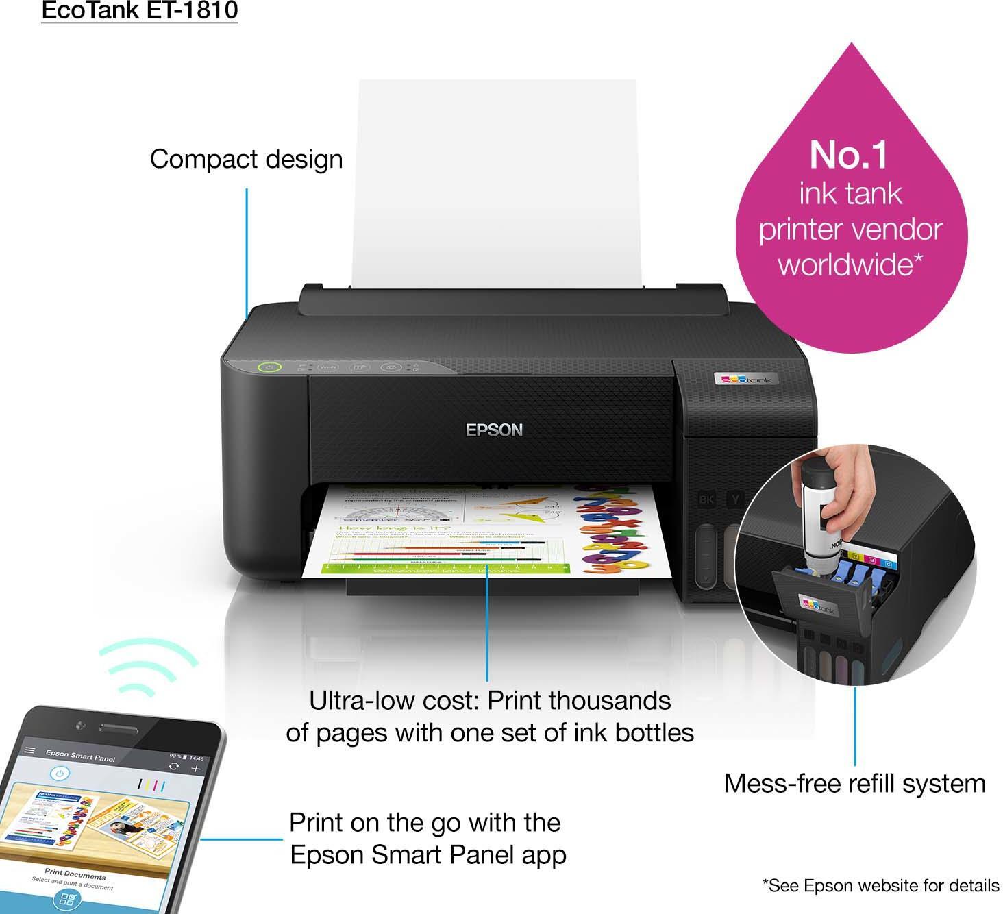 Epson - Impressora Epson EcoTank ET-1810 Wi-Fi