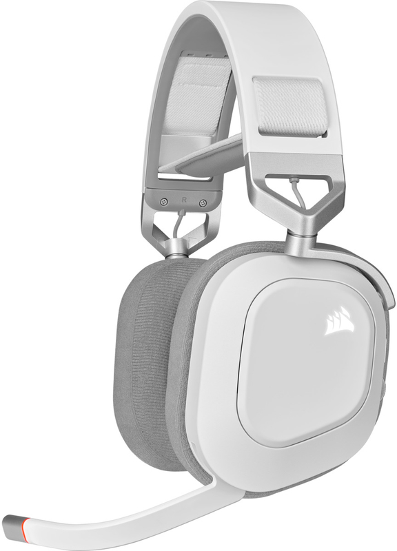Headsets Corsair HS80 RGB Wireless White