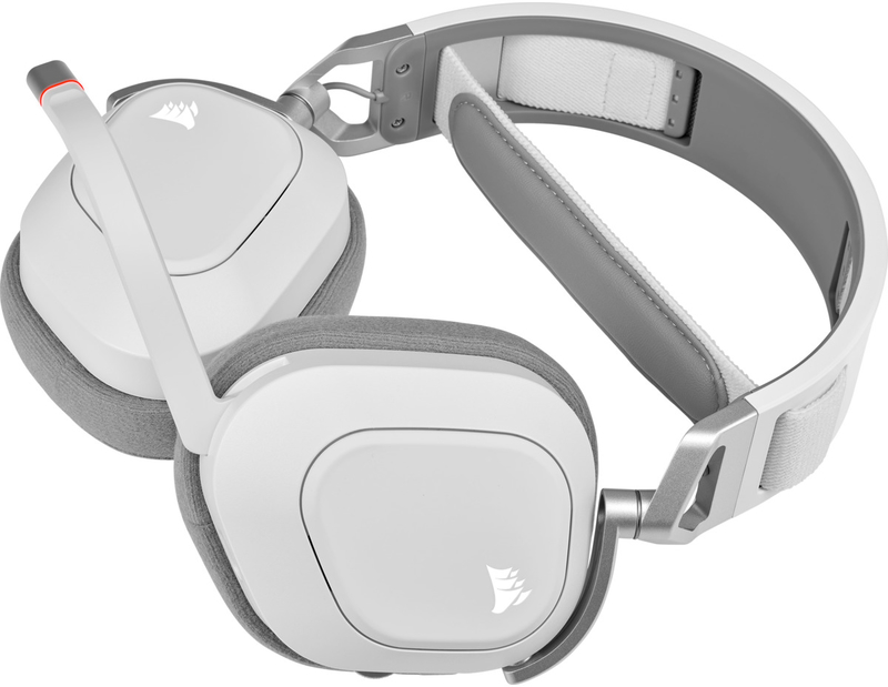 Corsair - Headsets Corsair HS80 RGB Wireless Branco