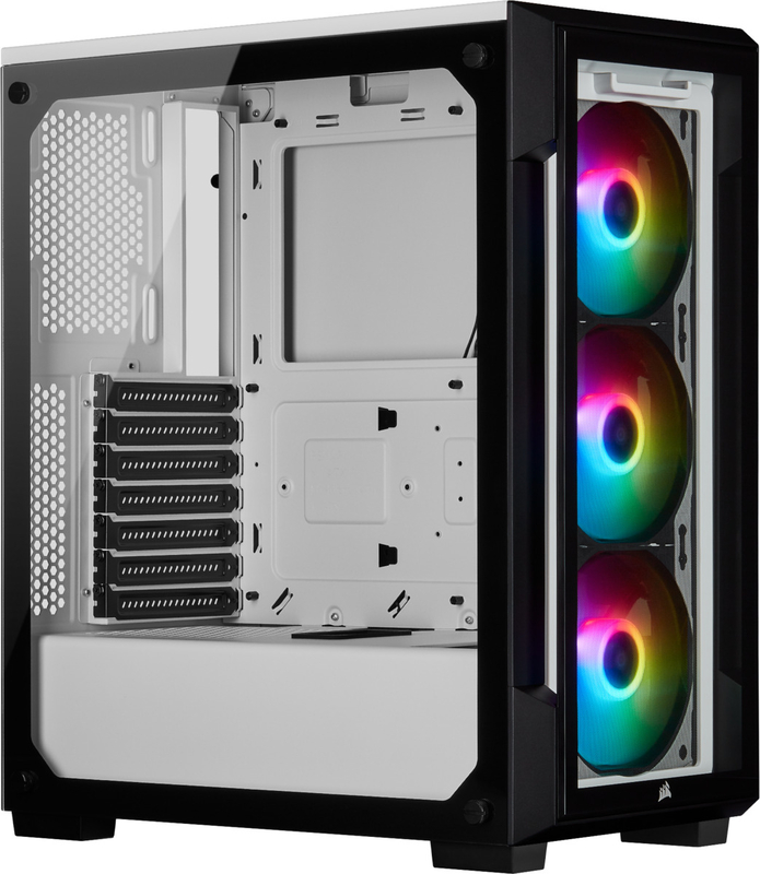 Caixa ATX Corsair iCUE 220T RGB Branco Vidro Temperado | Globaldata