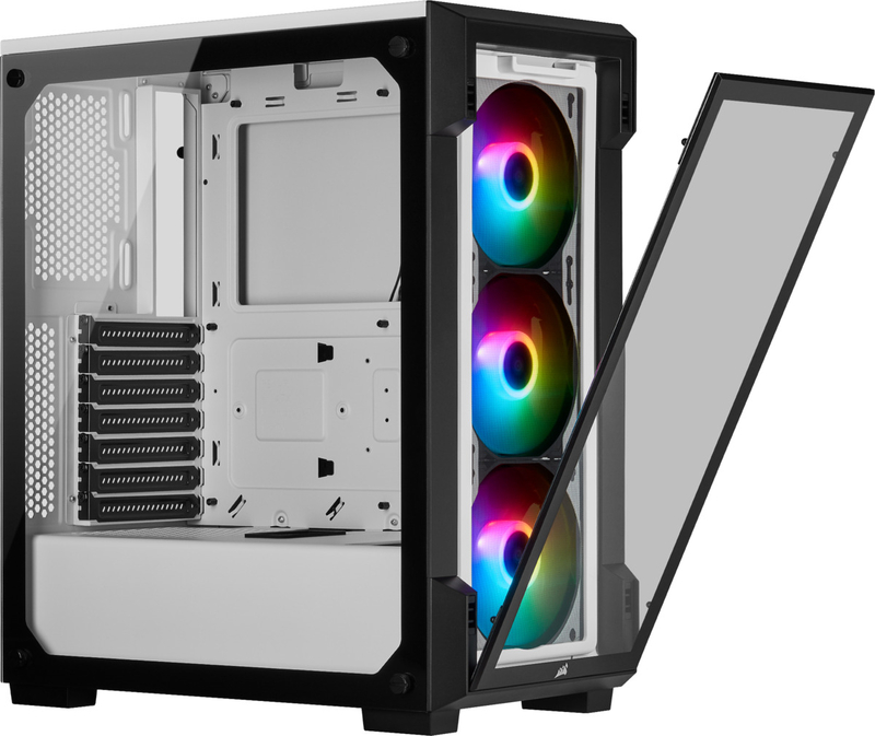 Caixa ATX Corsair iCUE 220T RGB Branco Vidro Temperado | Globaldata