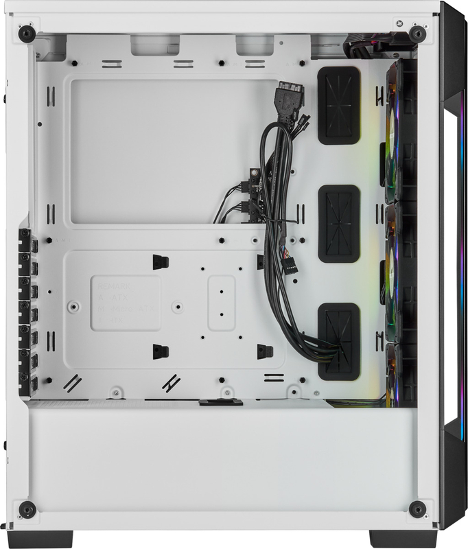 Caixa ATX Corsair iCUE 220T RGB Branco Vidro Temperado | Globaldata