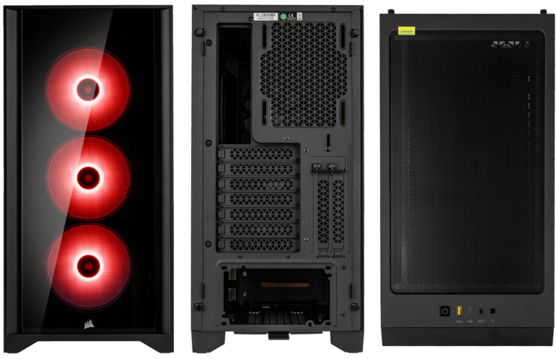 Corsair - ** B Grade ** Caixa E-ATX Corsair iCUE 4000X RGB Preto Vidro Temperado