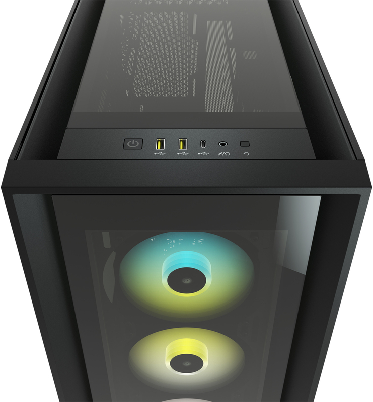 Corsair - Caixa E-ATX Corsair iCUE 5000X RGB Smart Preto Vidro Temperado
