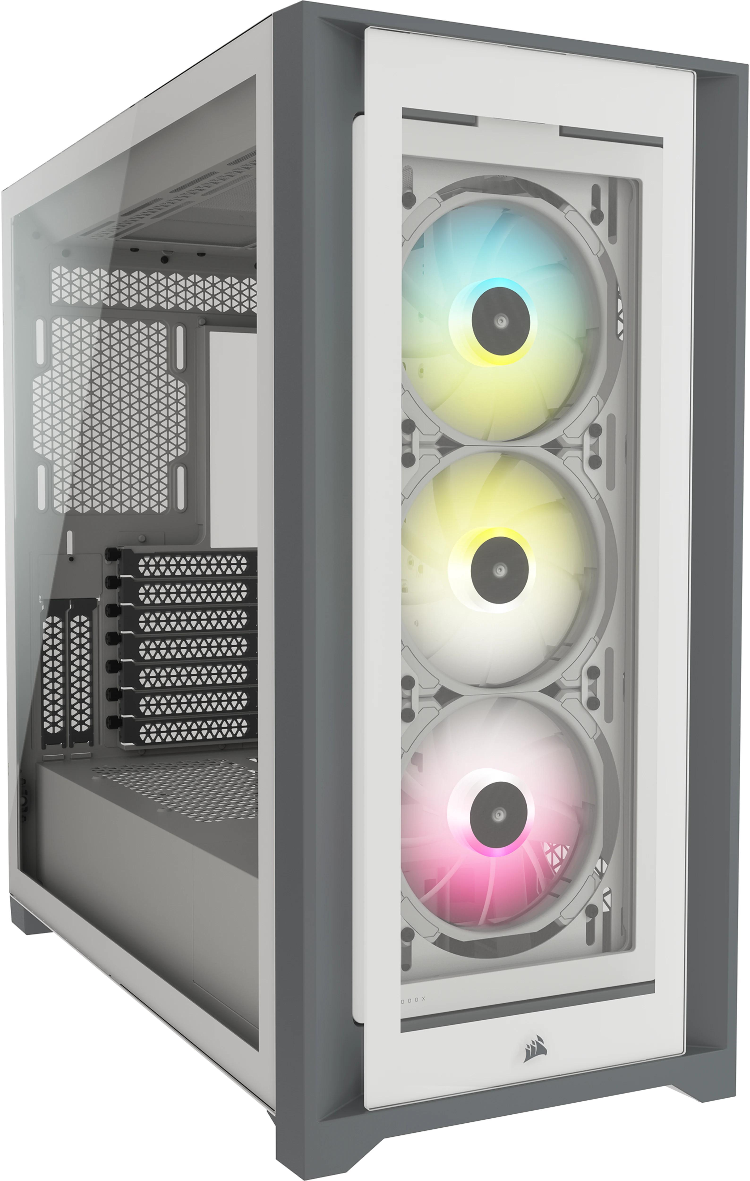Corsair - ** B Grade ** Caixa E-ATX Corsair iCUE 5000X RGB Smart Branca Vidro Temperado
