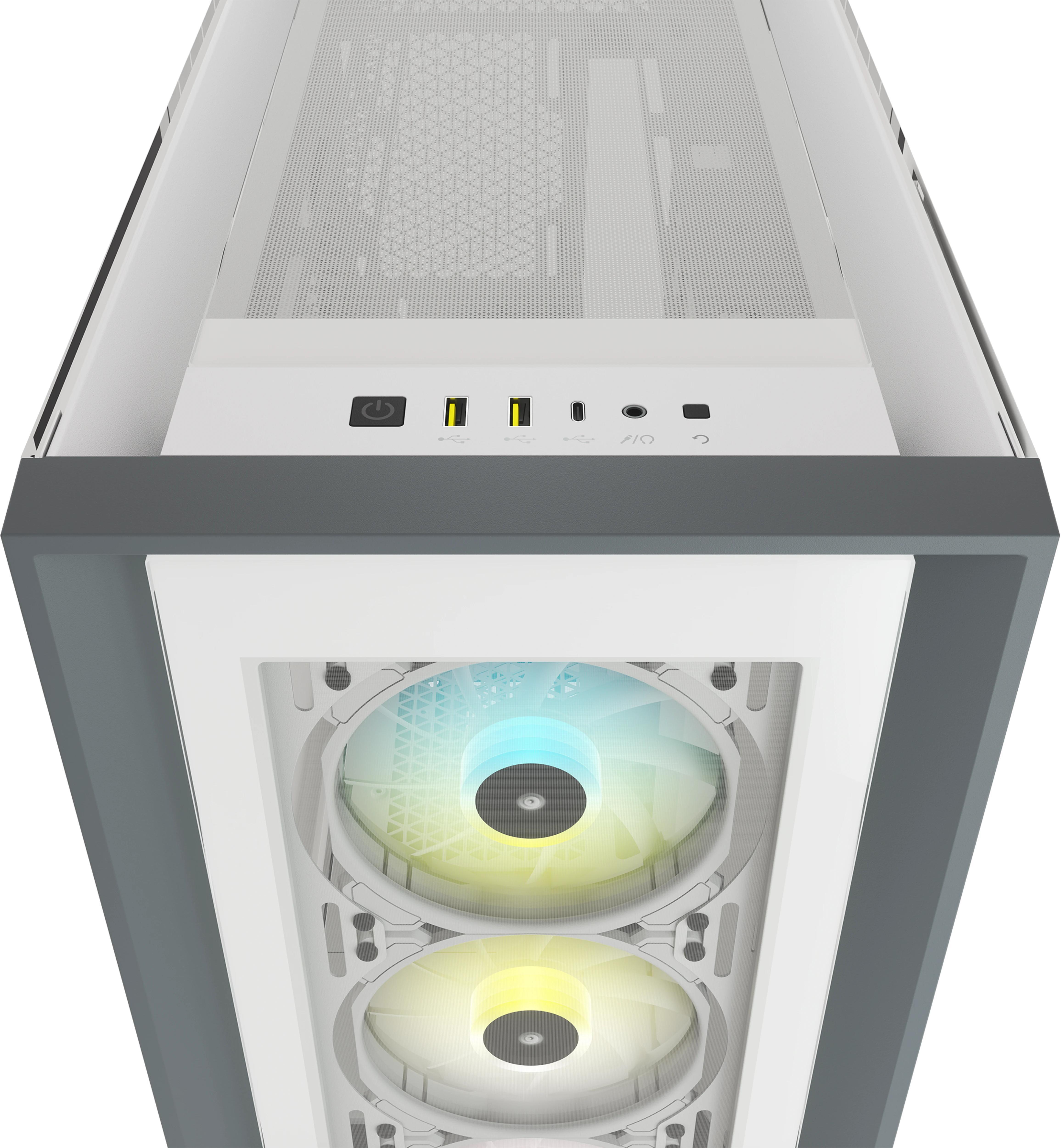 Corsair - ** B Grade ** Caixa E-ATX Corsair iCUE 5000X RGB Smart Branca Vidro Temperado