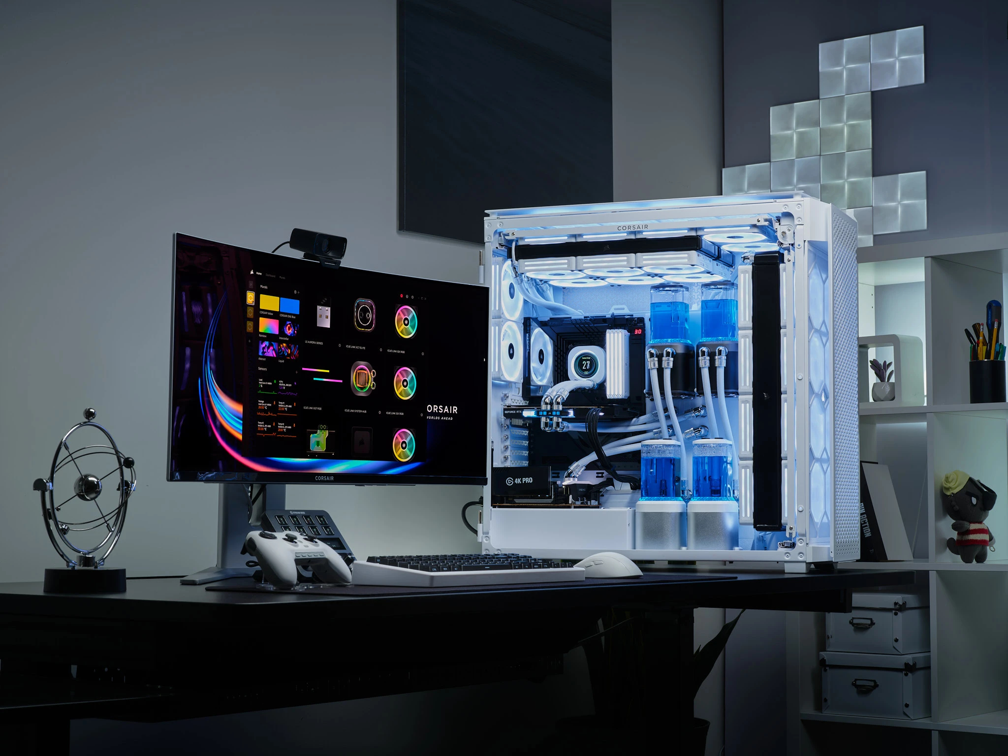 Corsair - Caixa E-ATX Corsair 9000D RGB Airflow Branca Vidro Temperado