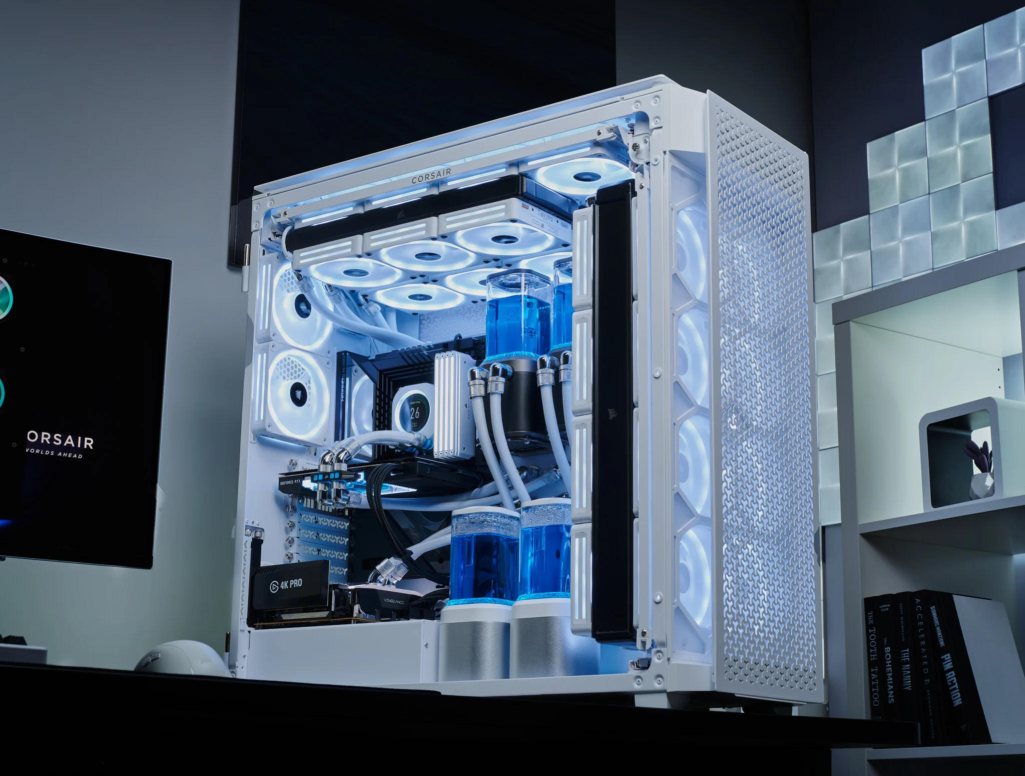 Corsair - Caixa E-ATX Corsair 9000D RGB Airflow Branca Vidro Temperado