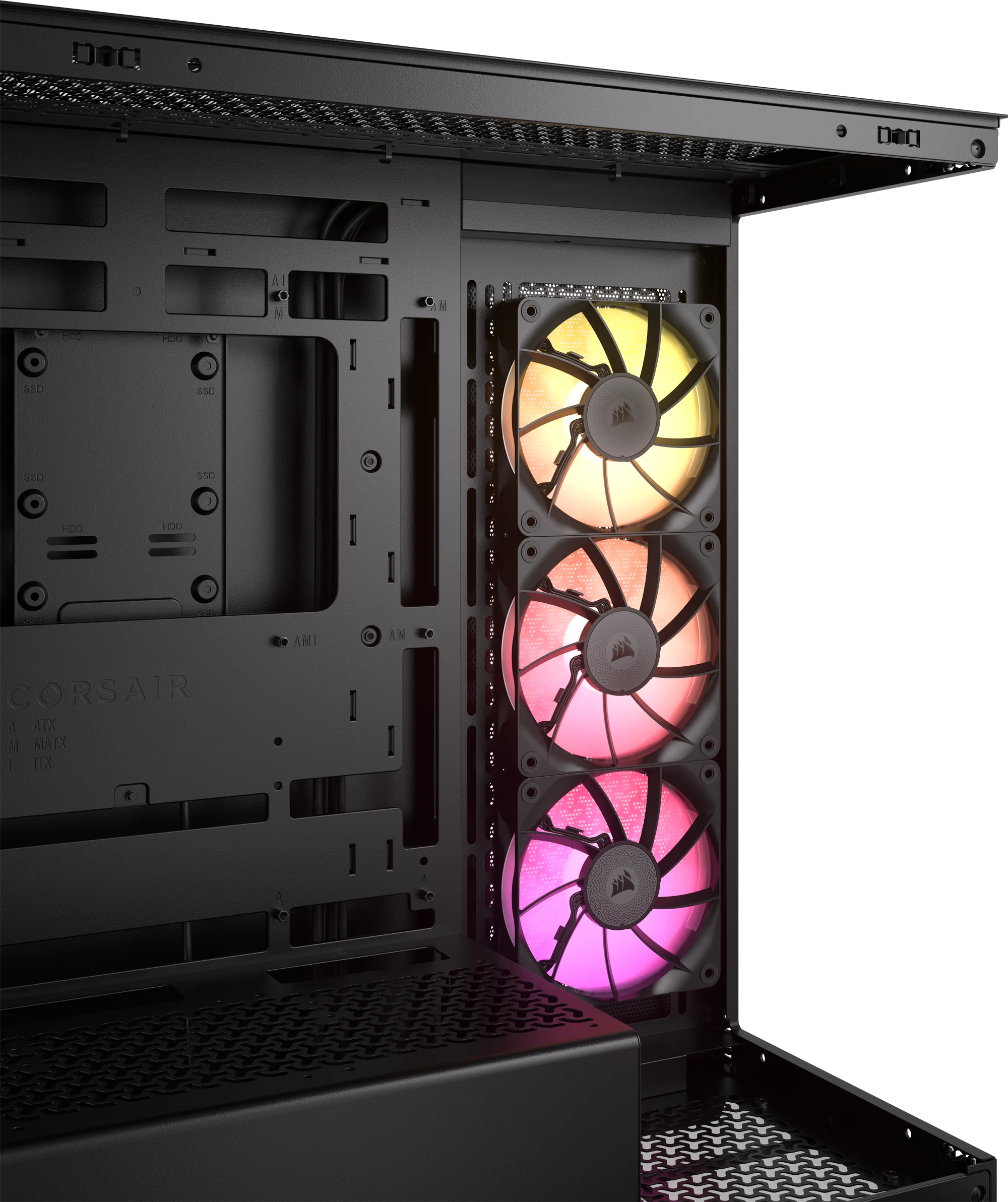 Corsair - Caixa ATX Corsair iCUE LINK 3500X RGB Preta Vidro Temperado