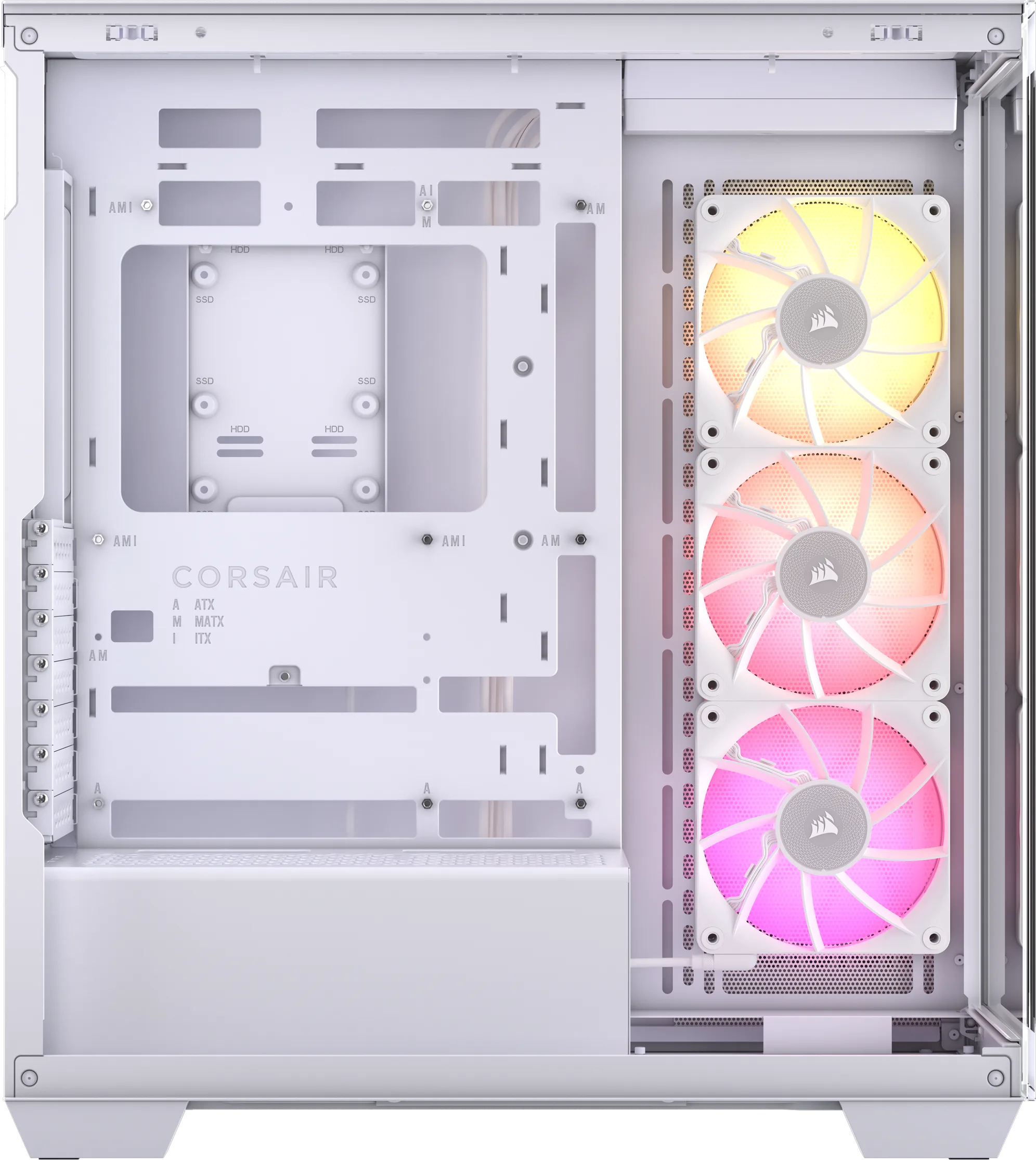 Corsair - Caixa ATX Corsair iCUE LINK 3500X RGB Branca Vidro Temperado