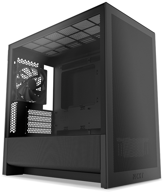 NZXT - Caixa Micro-ATX NZXT H3 Flow Preta Vidro Temperado