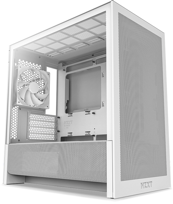 NZXT - Caixa Micro-ATX NZXT H3 Flow Branca Vidro Temperado