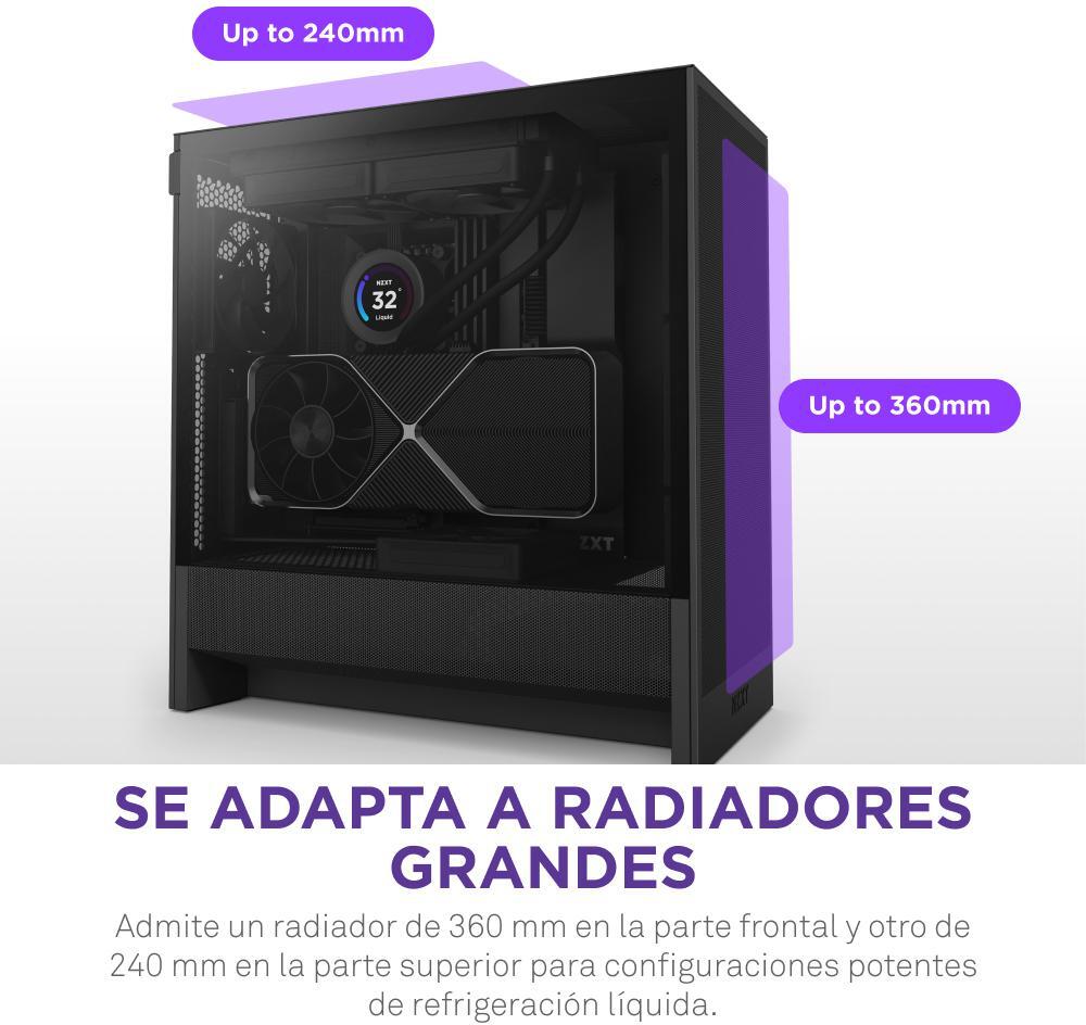 NZXT - Caixa ATX NZXT H5 Flow Compact Preta