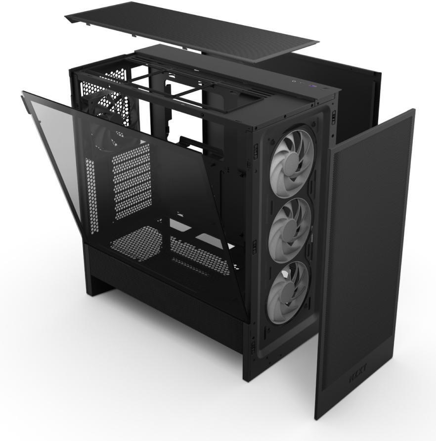  - ** B Grade ** Caixa ATX NZXT H5 Flow RGB Compact Preta