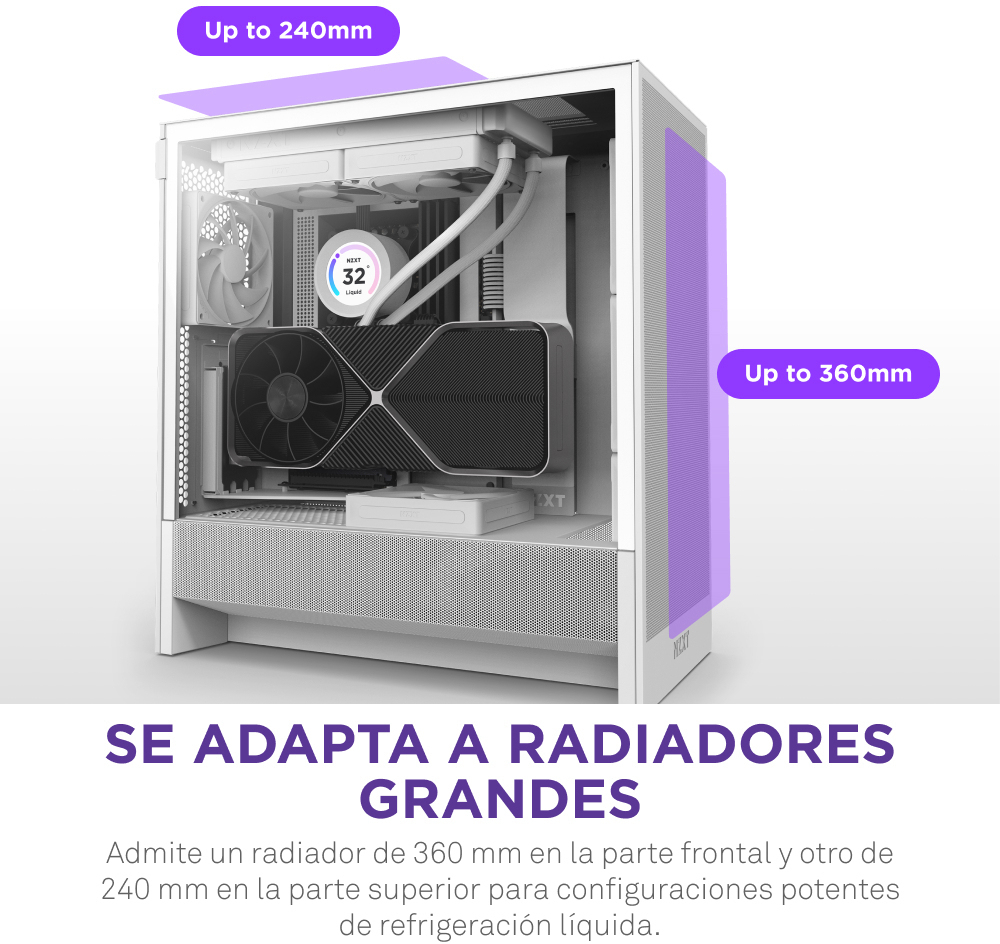 NZXT - Caixa ATX NZXT H5 Flow Compact Branca