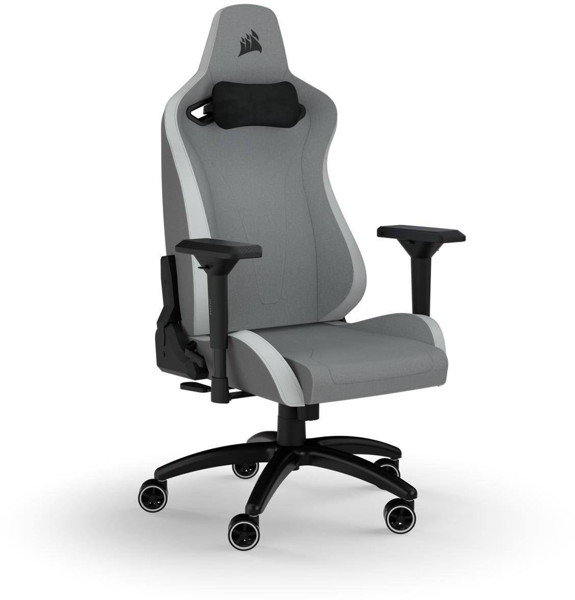 Corsair - Cadeira Gaming Corsair TC200 Fabric - Tecido Branco/Cinza