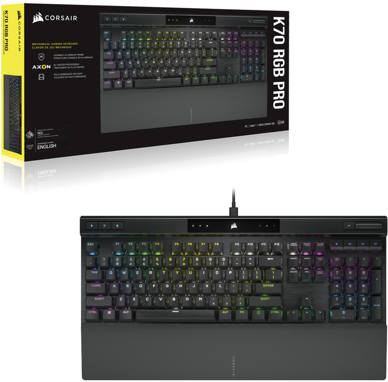 Corsair Teclado mecânico para jogos K70 RGB TKL CHAMPION SERIES