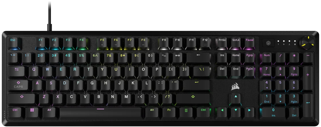 Corsair - Teclado Mecânico Corsair K70 Core RGB Switches MLX Red Preto (PT)