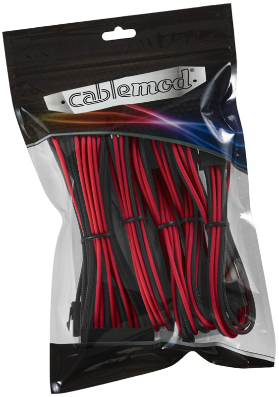 CableMod - Kit de Expansão CableMod Classic ModMesh - 8+6 Series - Preto / Vermelho