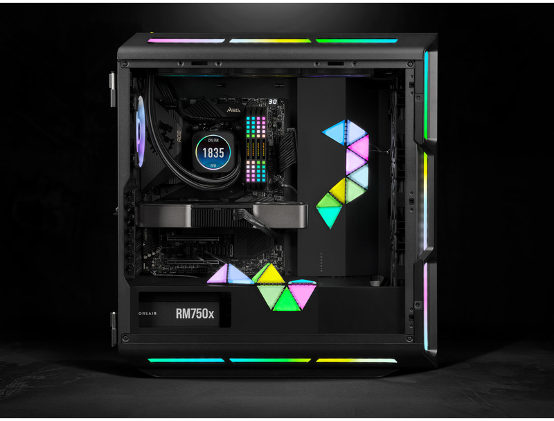 Corsair - Expansão Corsair iCUE LC100 Lighting Panels - Mini Triângulos x9