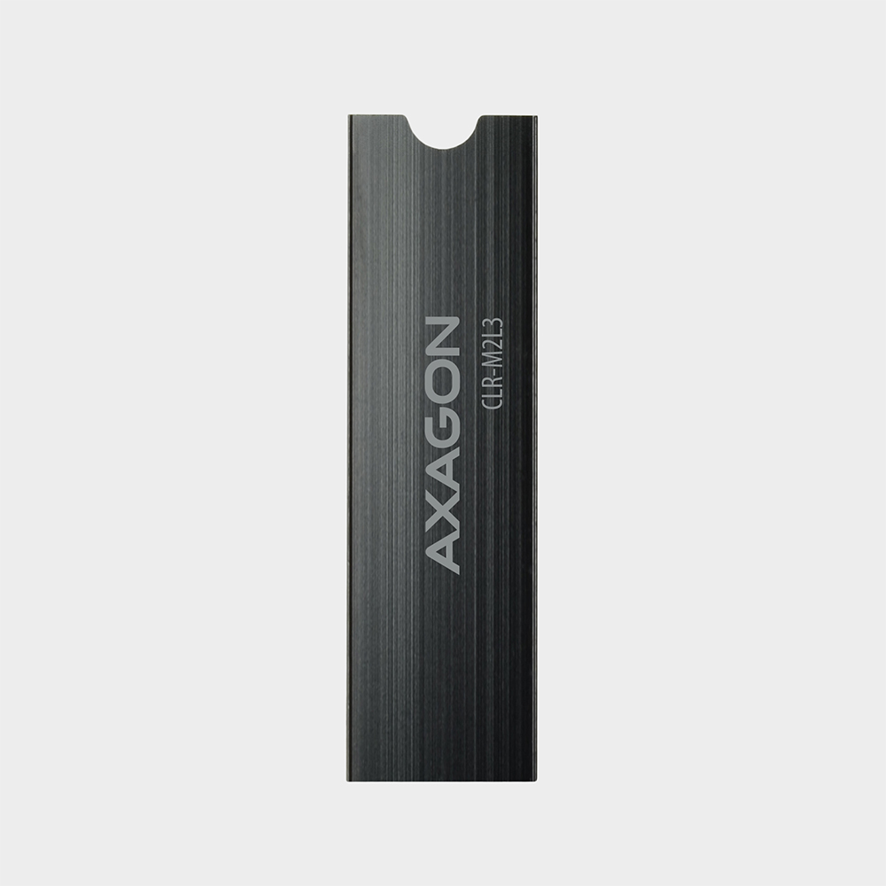 AXAGON - Dissipador Passivo AXAGON CLR-M2L3 - M.2 SSD, 80mm SSD, ALU, silicone thermal pads, height 3mm